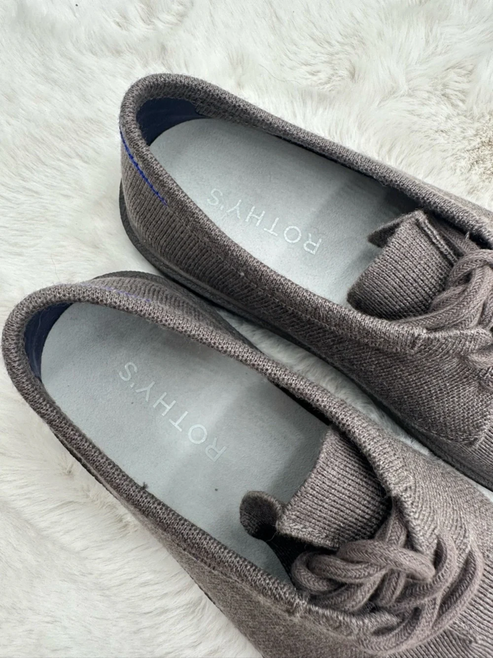 Rothys Monty Merino Wool Knit Lace loafers Casual Sneakers Mens size 11
